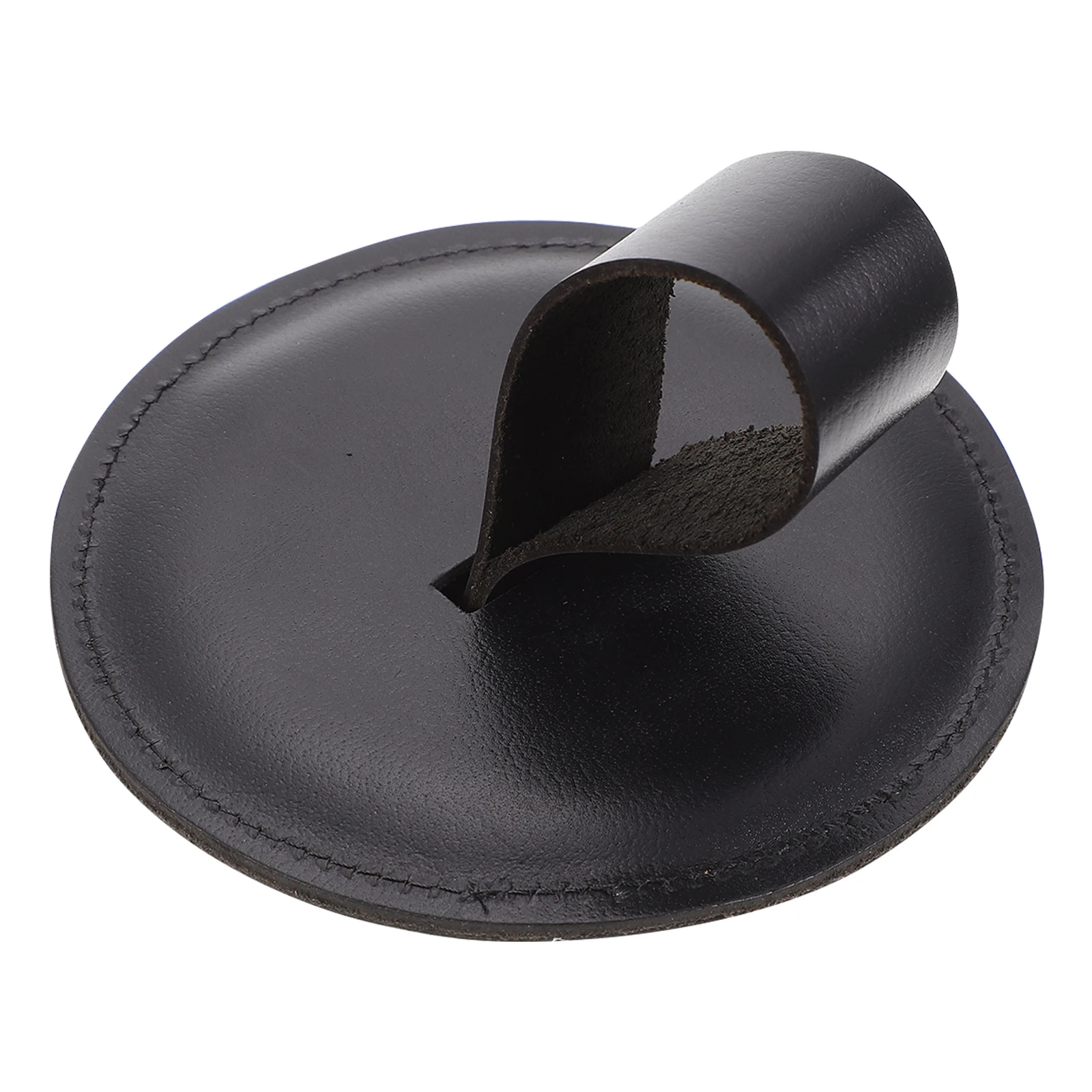 

Cowhide Handguard Replacement Belt Black Pad Cymbal Accessory Straps Instruments Pads