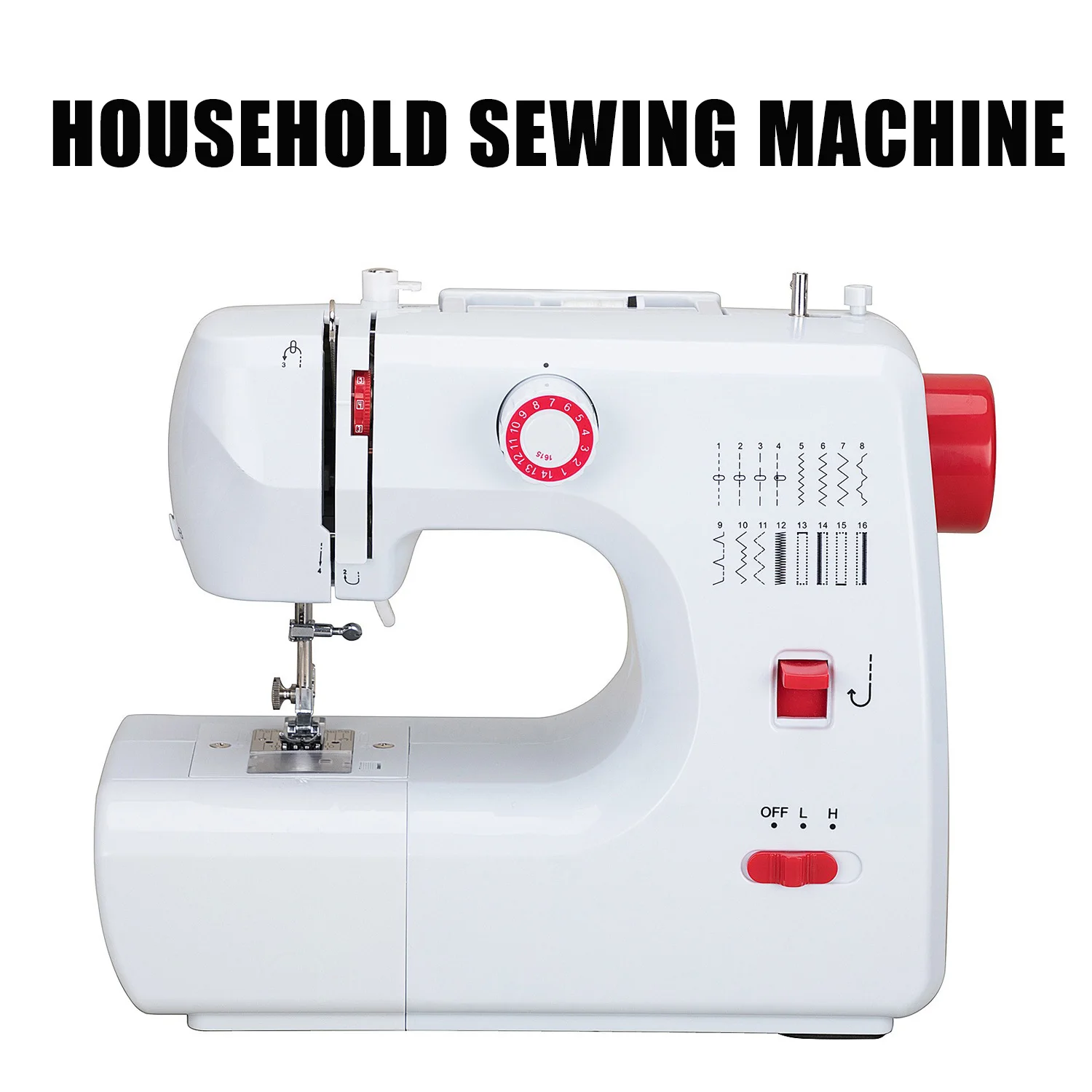 

Home Sewing Machine Mini Portable Lock Edge Button Eye Thick Home Sewing Machine