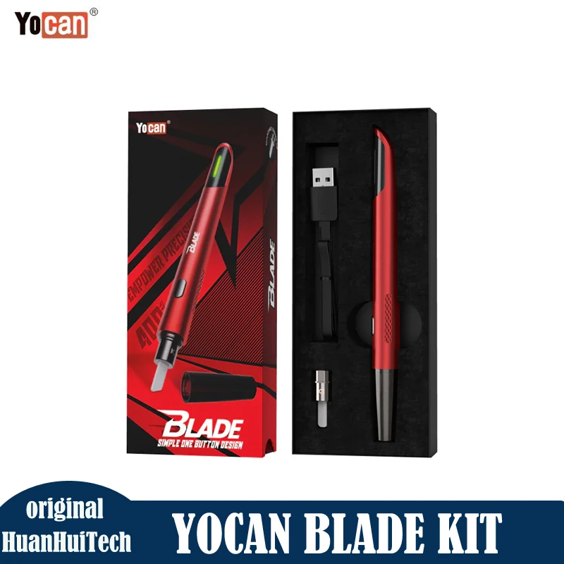 

Original YOCAN Blade Dabbing Knife Heating Pen 400mah Battery Ceramic Tip Type-C Charging Variable Voltage 3.0/3.6/4.2V Vape Pen