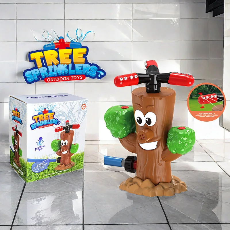 

Cartoon Tree Stump Sprinkler Outdoor Backyard Garden Water Toys Summer Yard Cartoon Splash Sprinkler Water Spray Toys For Kids