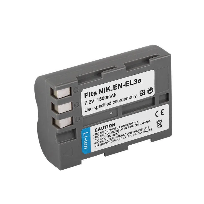 Bateria de câmera EN-EL3e, carregador para câmera digital Nikon D700 D90 D80 D70 d50 D70S D90S D200 7.2V 1500mAh