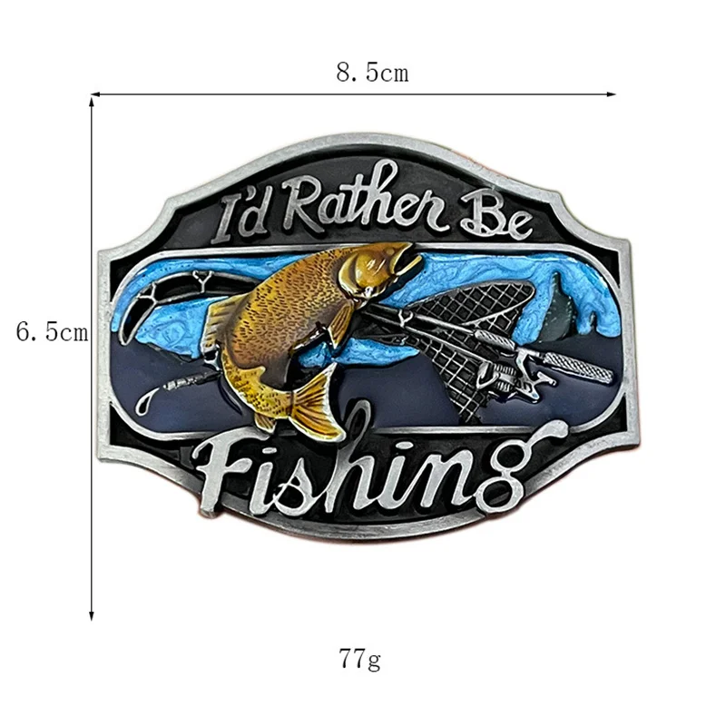 Fishing casual style belt buckle