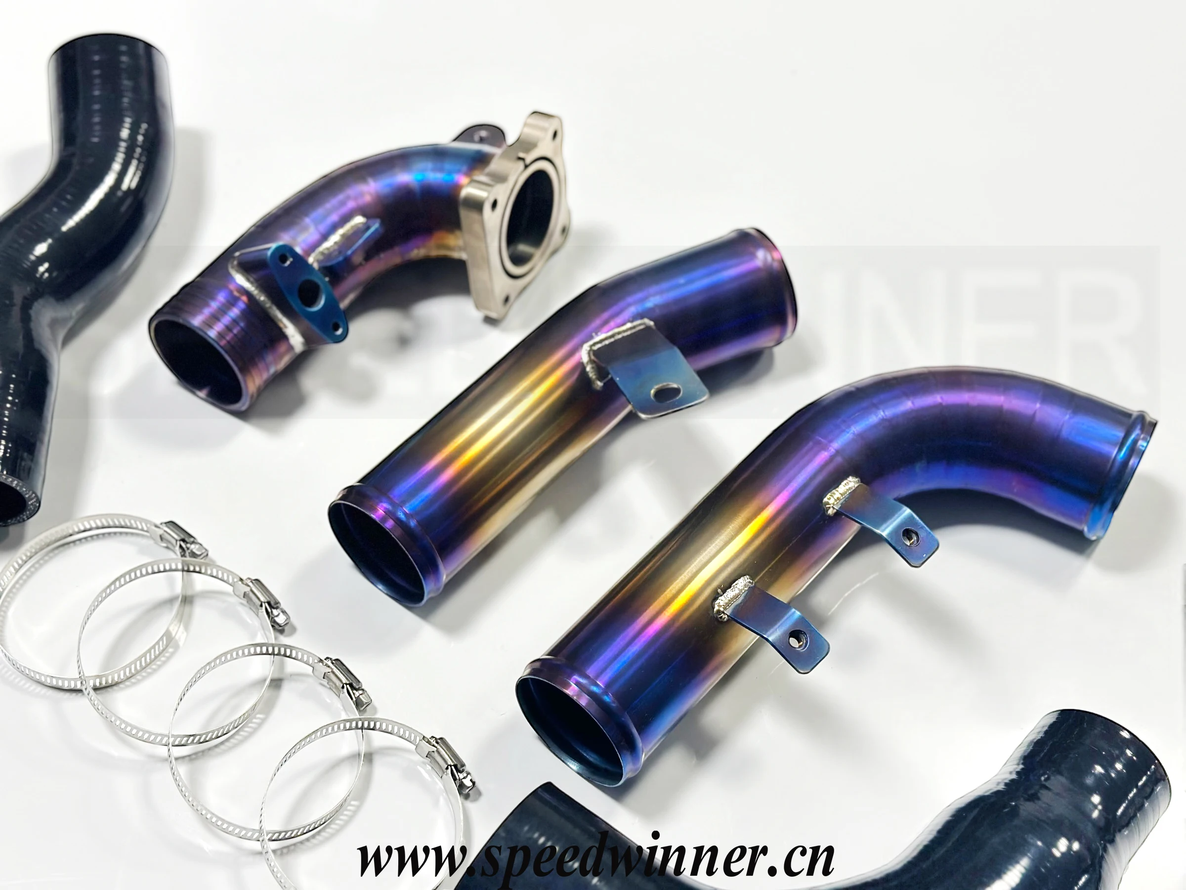 SpeedWinner Titanium High Flow Intercooler Pipe Kit for Toyota GR yaris 2020+ Car Tuning Accessories with Silicon Pipe