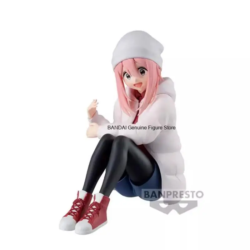 Bandai Genuine Banpresto Laid-Back Camp Seduction FIGURE Anime Character Rin Shima for Kids Gift Collection Action Toys Model