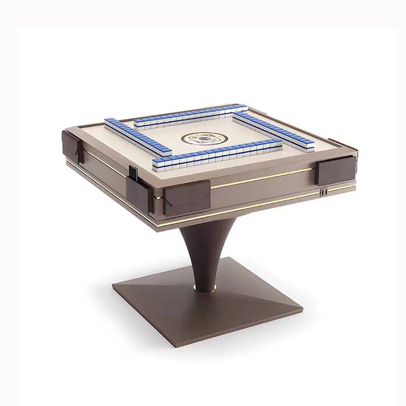 Electric Automatic Mahjong Table Solid Wooden Legs Durable Eco-Friendly Wood Extra Large Size for 4 Players USB Power Supply