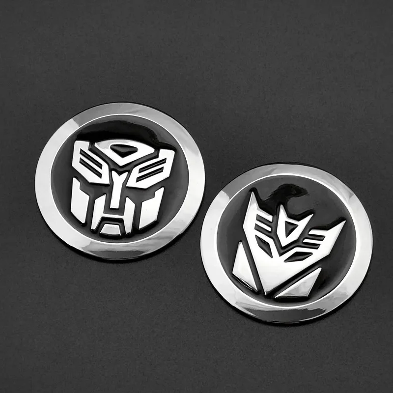 Transformers 3D Car Stickers Decepticon Emblem Tail Badge Emblem Decal Cool Autobots Logo Cars Styling Accessories Auto Sticker