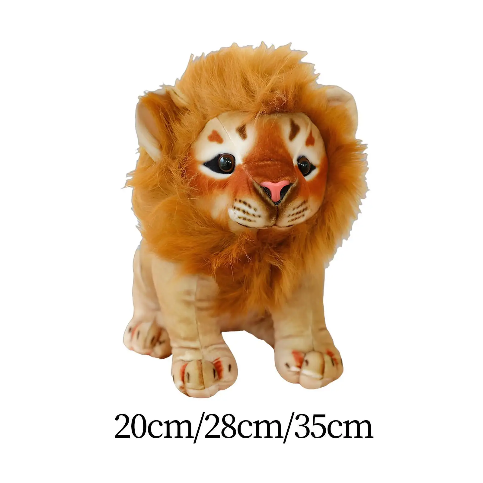 Stuffed Animal Lion Snuggling Adorable Animal Lion Plush Figure Soft Plush Toy for Birthday Friend Party Favors Holiday Festival