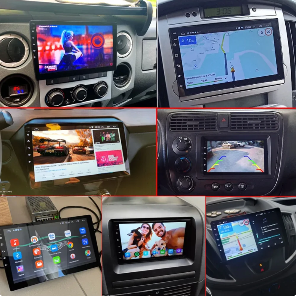 1din 4G+64 Android12 9/10 inch Stereo car Radio Adjustable Universal GPS  Bluetooth Navigation Multimedia  8 Core Carplay 1 Din