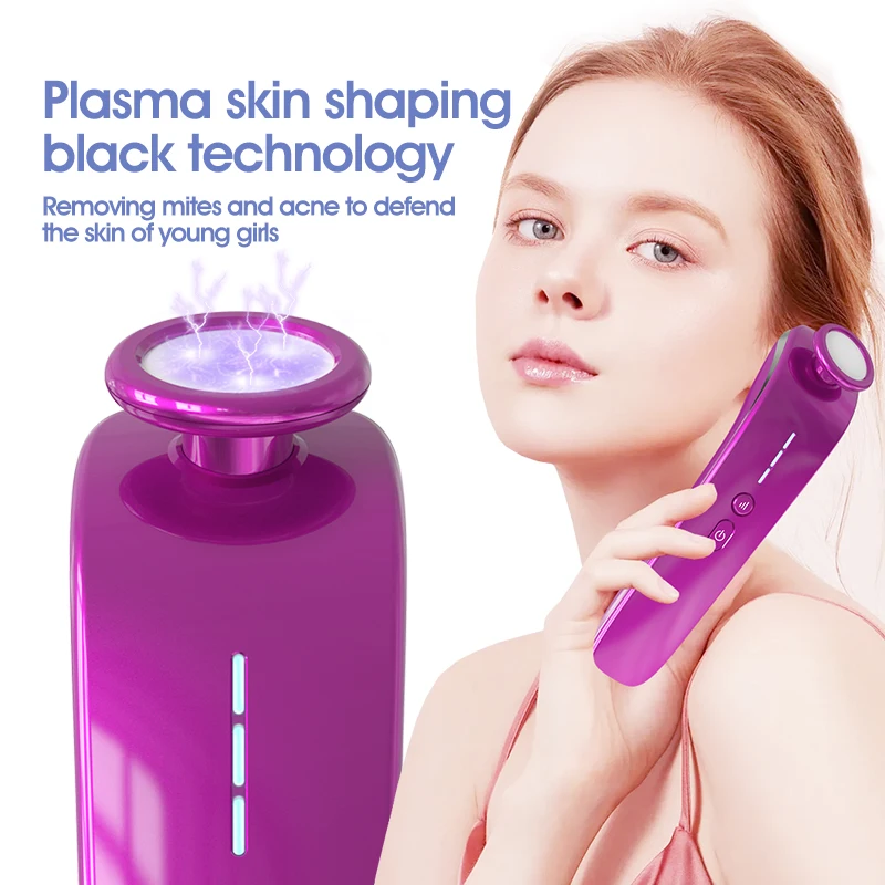 Ozono Plasma Acne Brufolo Sterilizzazione Dispositivo di bellezza Attrezzatura portatile per la rimozione degli acari Cura della pelle Pulizia e ringiovanimento del viso