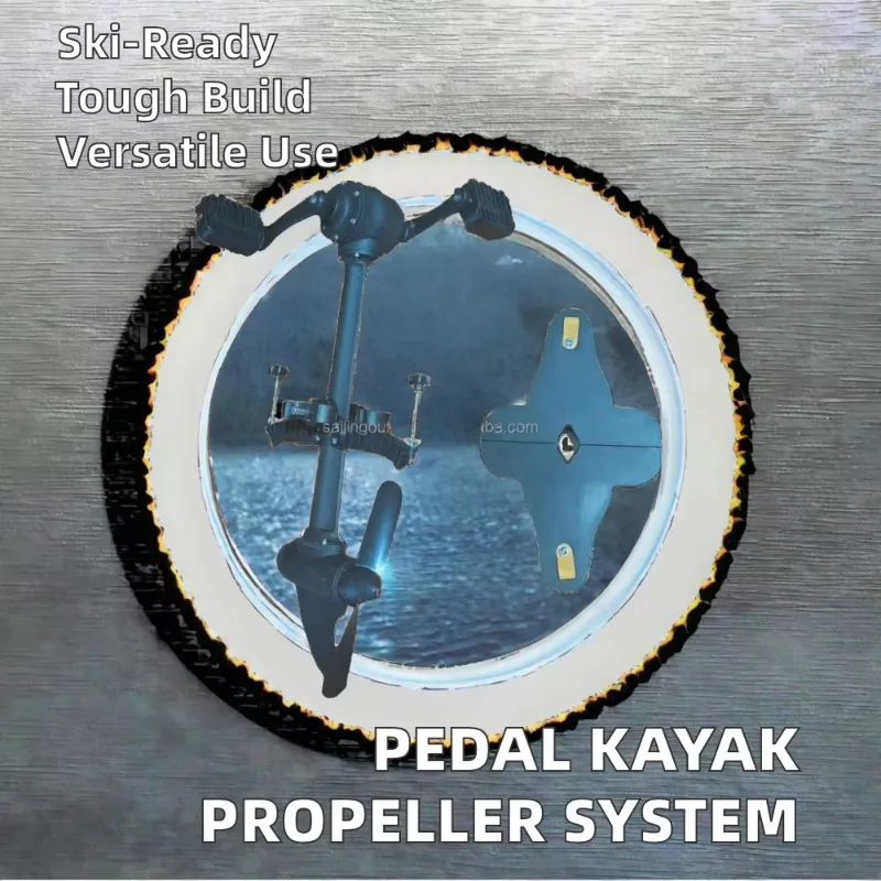 PVC pedaal kajak aandrijfsysteem buitenboordvissen propeller accessoires, drijvend plastic materiaal voor buitenactiviteiten