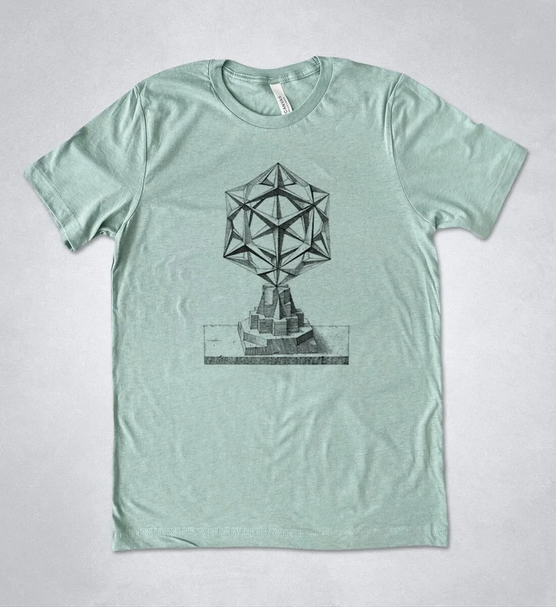 Wenzel Jamnitzer camiseta Perspectiva Corporum Regularium 1568 formas geométricas placa de grabado artístico F III