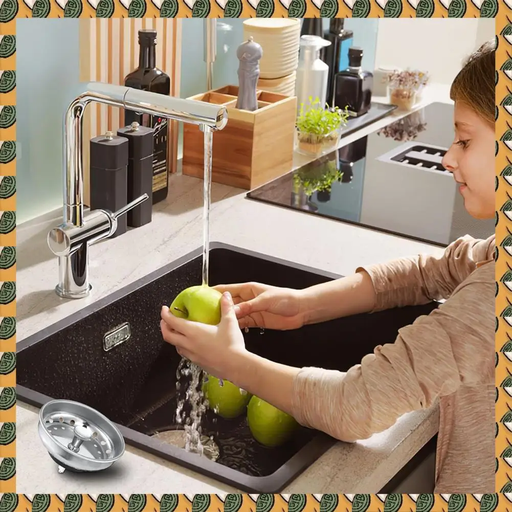 

A77I American Flat-Headed Kitchen Sink Filter Water Plug European Sewer Parts