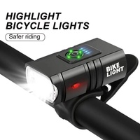 LED Bicycle Light 1000LM T6 USB Rechargeable MTB Mountain Road Bike Front Lamp Headlight Flashlight Cycling Scooter Tail