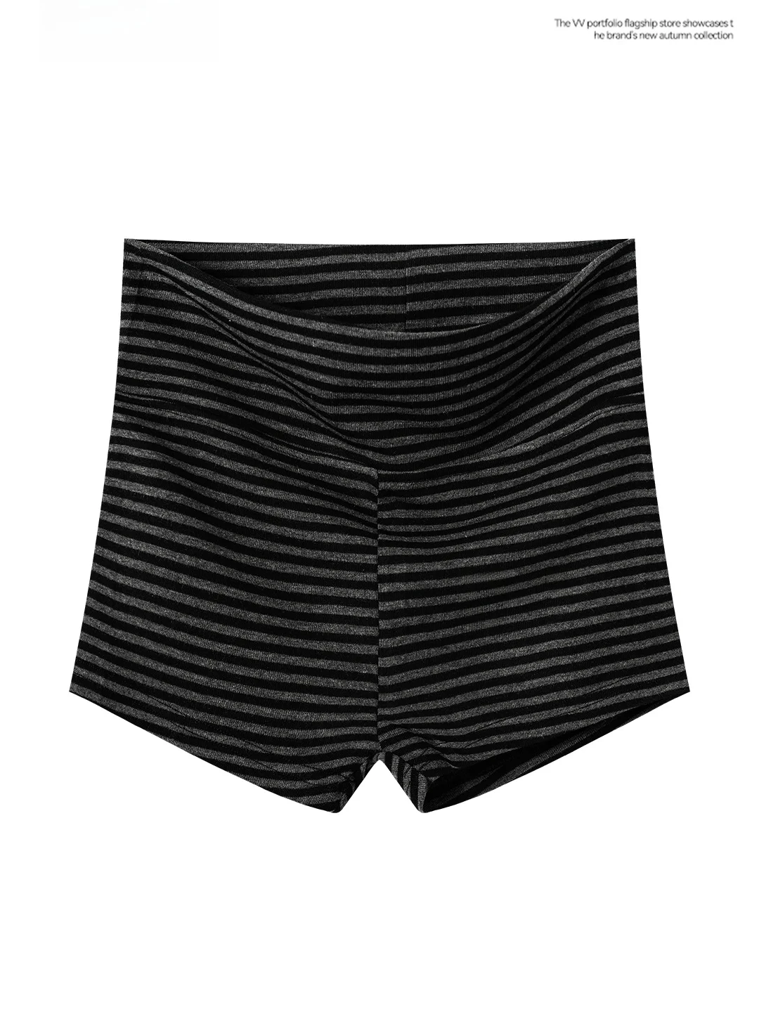 American Style Sexy Stripe High Waist Slim Fit Short Pants Women's Outerwear Autumn Fashion Commute Wind Base Layer Pants