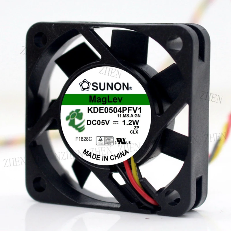 S New for  SUNON KDE0504PFV1 5V 1.2W 3-wire axial flow fan#QW