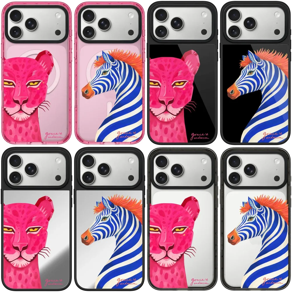 6072915 Acrylic / Mirror Magnetic Case: Compatible with IPhone 17 16 15 14 13 12 Pro Max 17 Air
