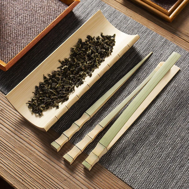 4Pcs/set Natural Bamboo Tea Tea Accessories Tea Scoop Tools Chahe Cha Ze Tea Needle Teaware Set