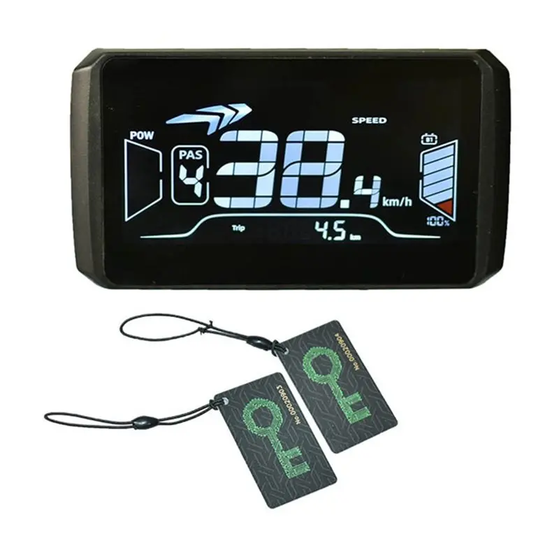 

HOTB72A Electric Bike LCD Display With Function 24-72V Scooter LCD Panel Screen Meter With Number 2 Protocol