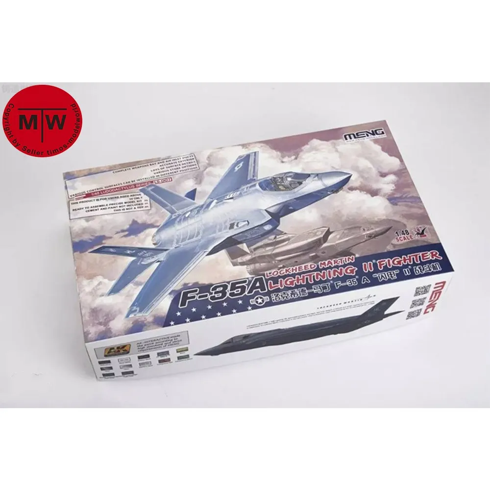 

Meng LS-007 1/48 Scale F-35A Lightning II Fighter Mlitary Plastic Aircraft Assembly Model Kits