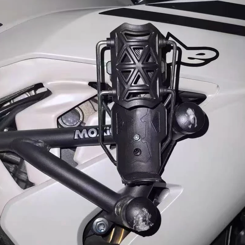 Motorcycle Engine Guard Water Cup Holder Drink Bottle Mount Stand For Royal Enfield Himalayan Classic 350 Interceptor 650 Scram