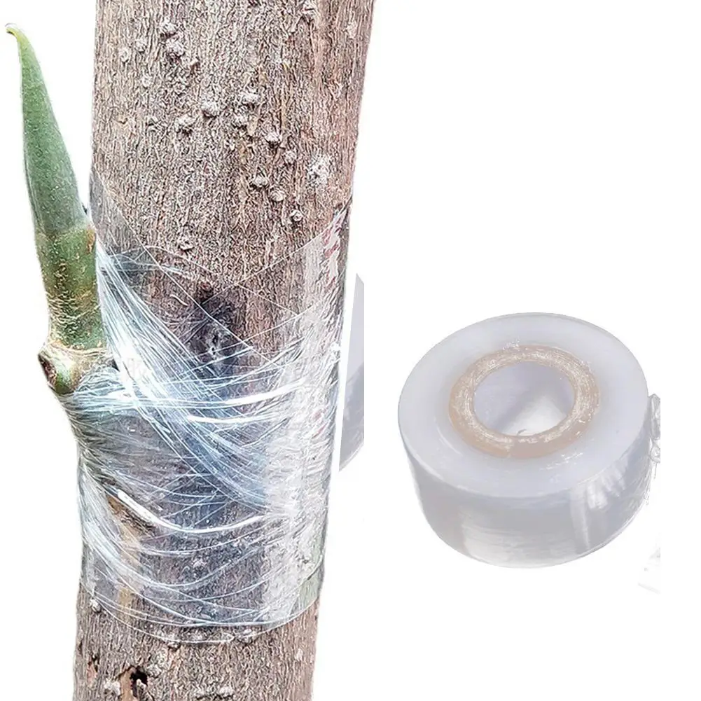 Stretchable Garden Grafting Tape 3CMx120M Grafting Tool Buddy Tape Clear Floristry Film for Garden Fruit Tree Floral Plant