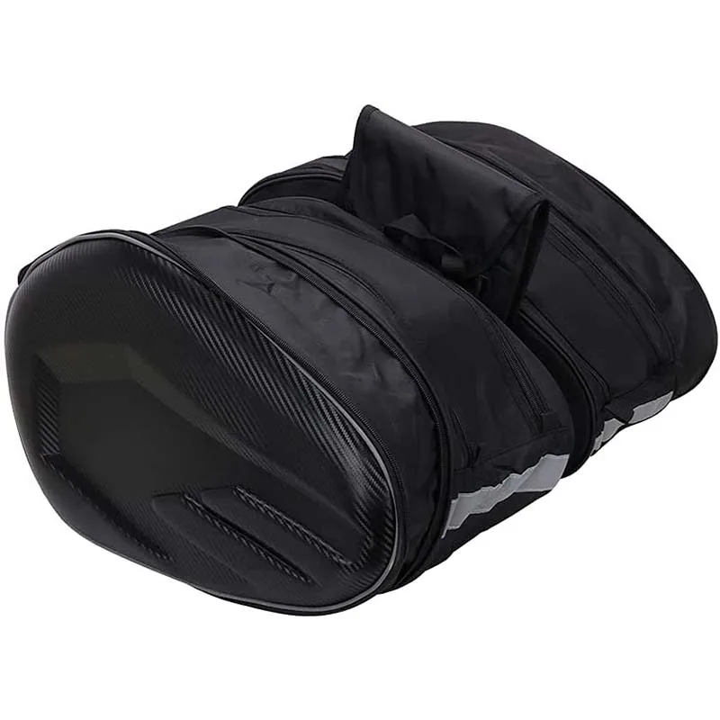 

Motorcycle Waterproof Racing Race Moto Helmet Travel Bags Suitcase Saddlebags + One Pair of Raincoat Motorcycle Saddle Bag