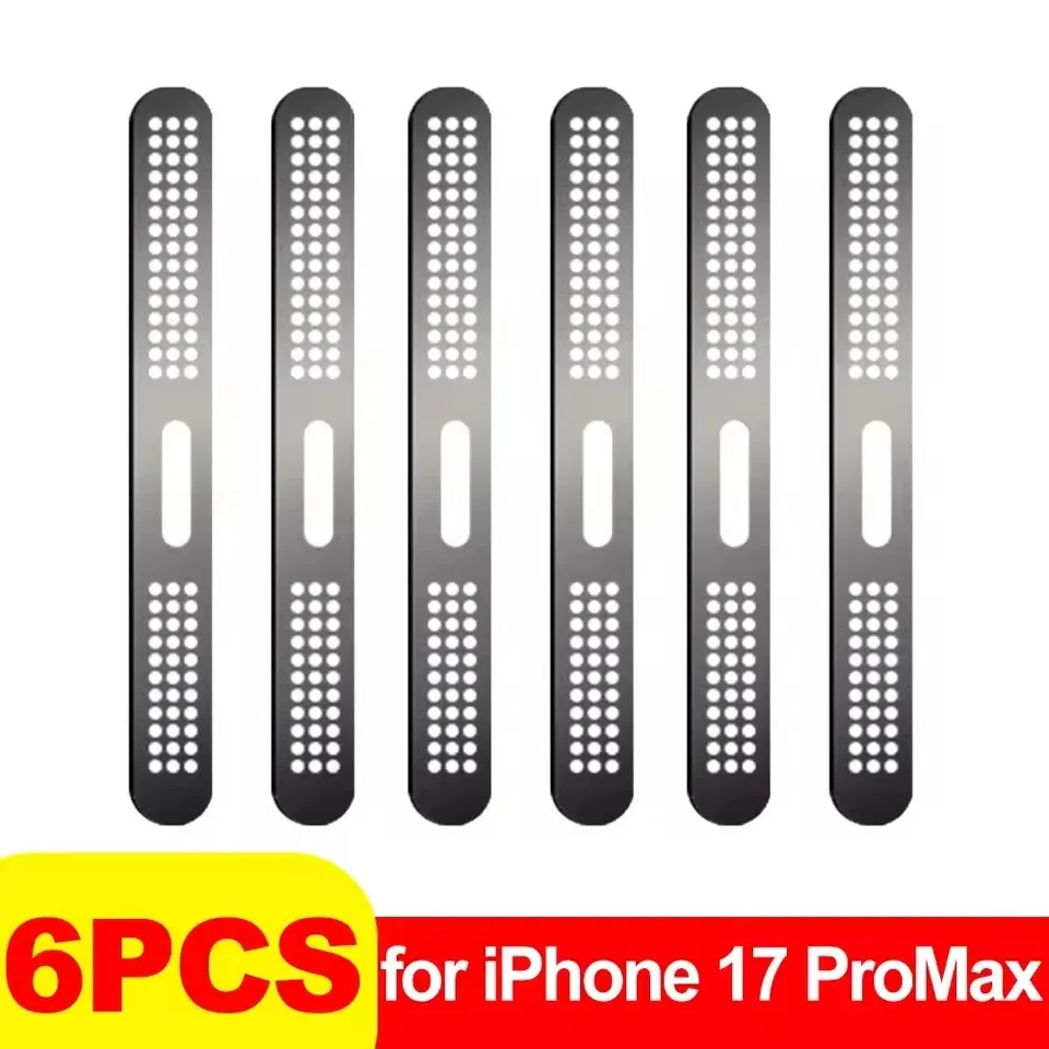 Metall Staubdicht Net Aufkleber Für iPhone 17 Pro 17 Pro Max Hörer Lautsprecher Loch Anti-staub Mesh Schutz Für iPhone 17