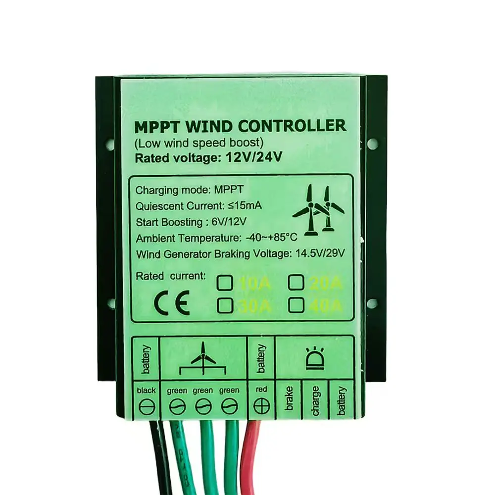 Kontroler MPPT do turbiny wiatrowej, generator, dostawa w Polsce, 12V 24V 48V 100W-3000W, mały generator wiatrowy, wodoodporny, prostownik MPPT, kontroler ładowania z hamulcem. — 2