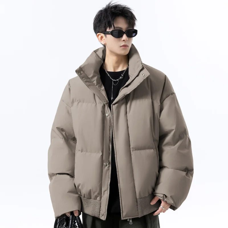 

Winter Men Cotton-Padded Jacket Men Parkas Thick Warm Coat Mens Stand Collar Casual Parka Women Fashion New Streetwear Outerwear