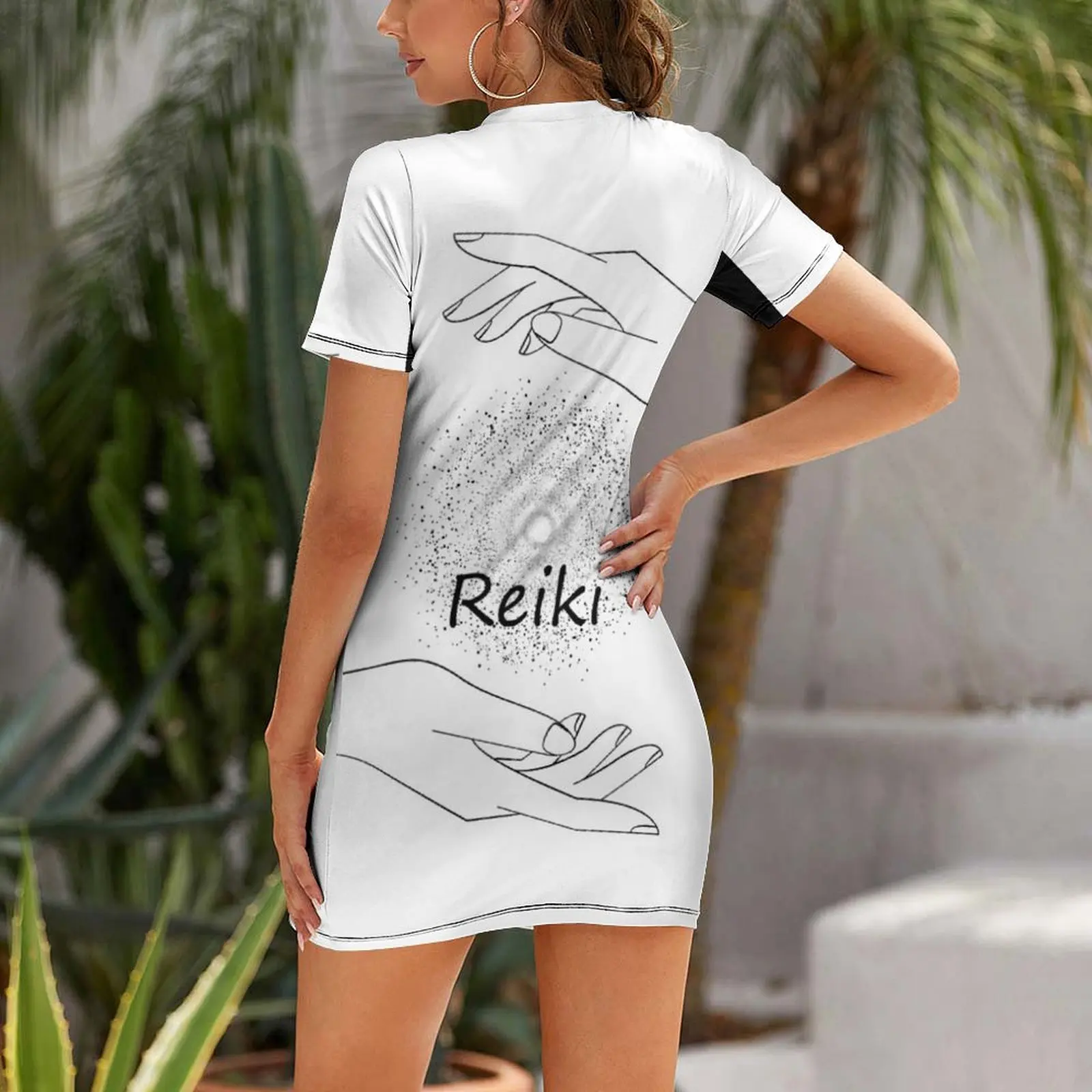 Reiki Short Sleeved Dress Dress for pregnant women Dress woman summer for women 2025