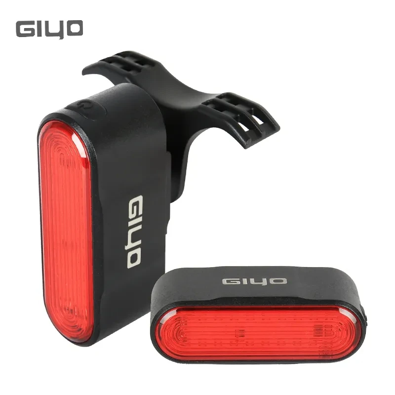 Giyo Bicycle Brake Sensing Taillight 6 Lighting Modes Smart Rear Lights IP66 Waterproof 800mAh Type-c Charging Long Battery Life