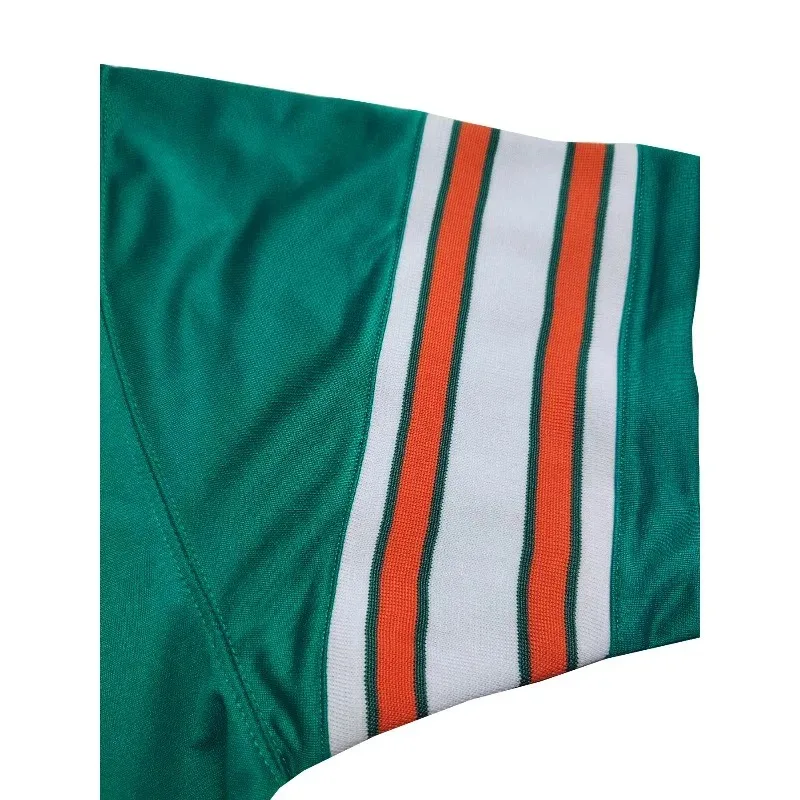 تي شيرت رجالي مطرز لكرة القدم جيرسي قابل للتنفس برقبة على شكل حرف V من Miami Rugby Jersey بأكمام قصيرة للتدريب والمنافسة ملابس رجالية