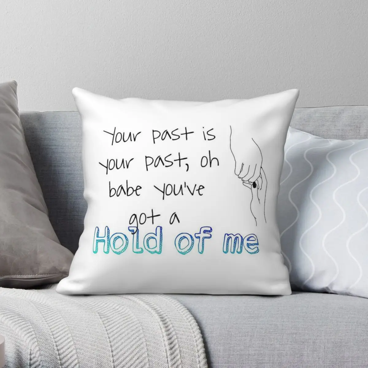 Hold Of Me Dean Lewis Pillowcase Polyester Linen Velvet Creative Zip Decorative Sofa Seater Cushion Case