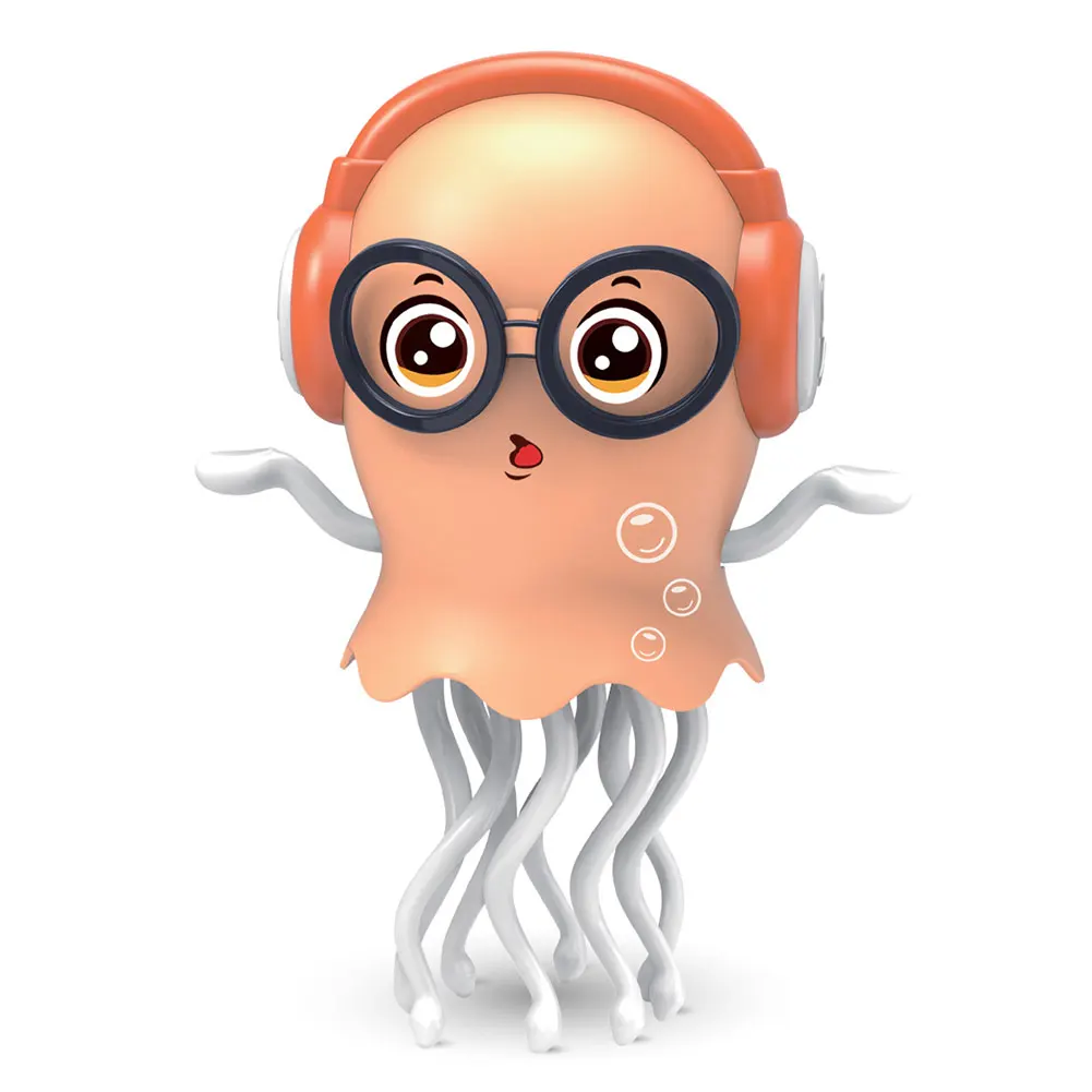 LED Cartoon Elektronische Kwallen Speelgoed Slimme Obstakelvermijding Educatief Peuter Kwallen Speelgoed Lichtgevend Muziek Speelgoed voor Kinderen Cadeau