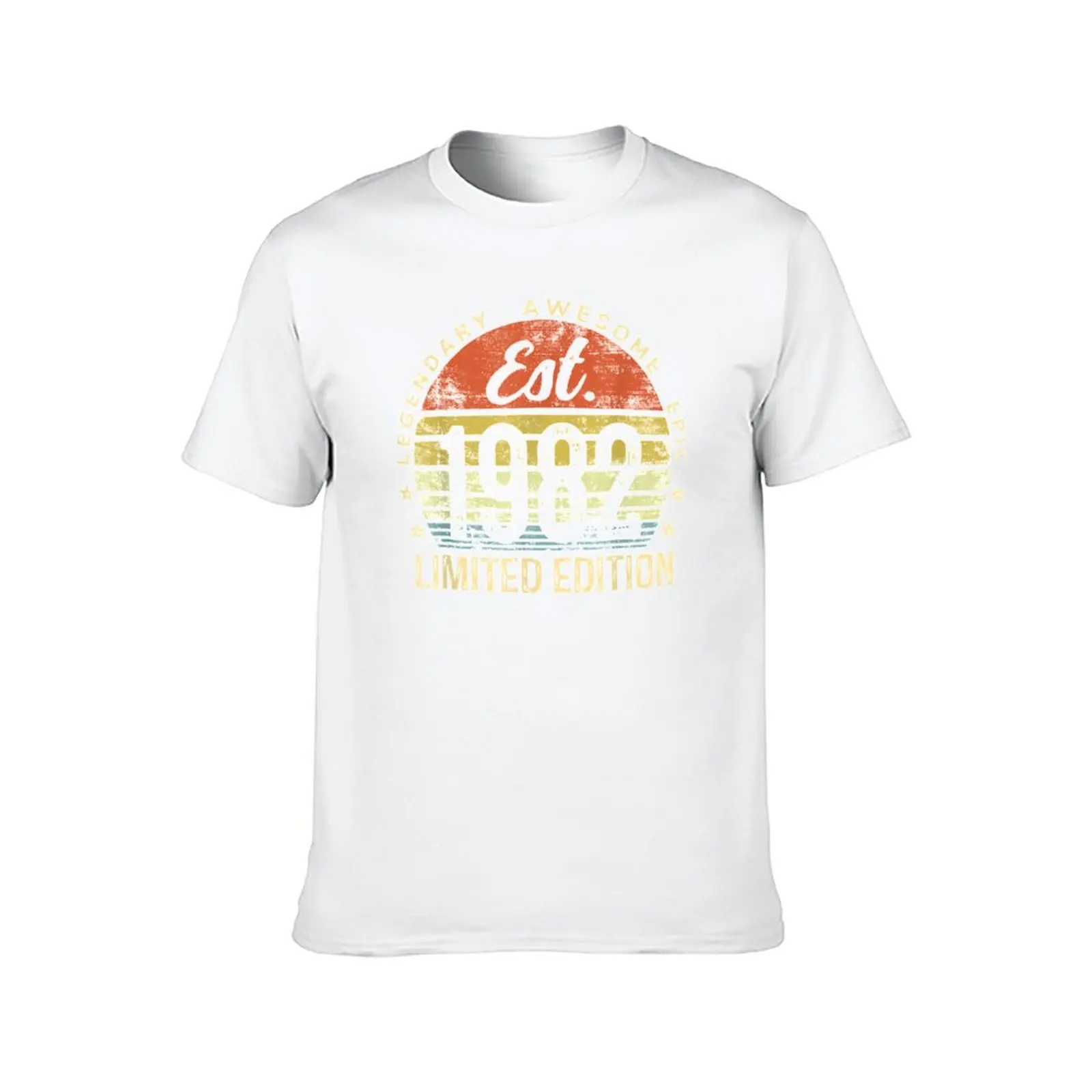 Vintage Made In 1982 40 Year Old Gifts Retro 40th Birthday T-Shirt man t shirt cotton high quality t shirt personalised T-Shirt