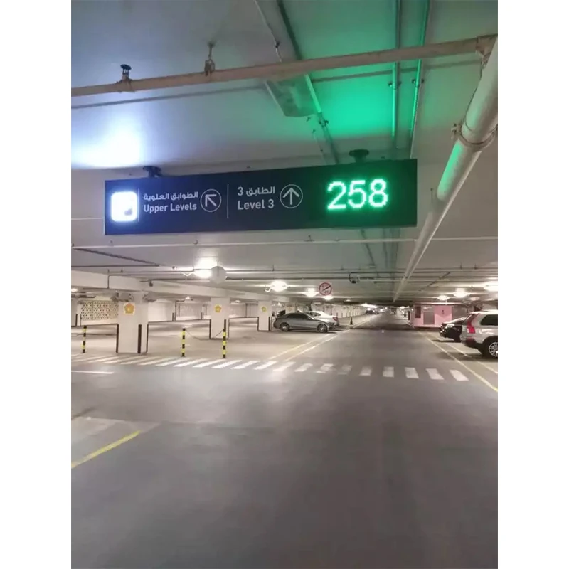 Customized Outdoor IndoorLED Parking Display Shopping Mall Double sided P8mm LED Panel Parking Guidance 768*256mm