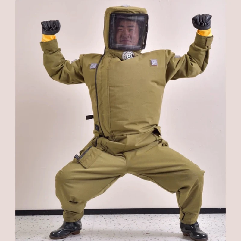Beekeeping Cotton Suit Beekeeper Protection Clothing Safety Suit Sting Proof Ventilated Anti Bee Attached Fencing Veil