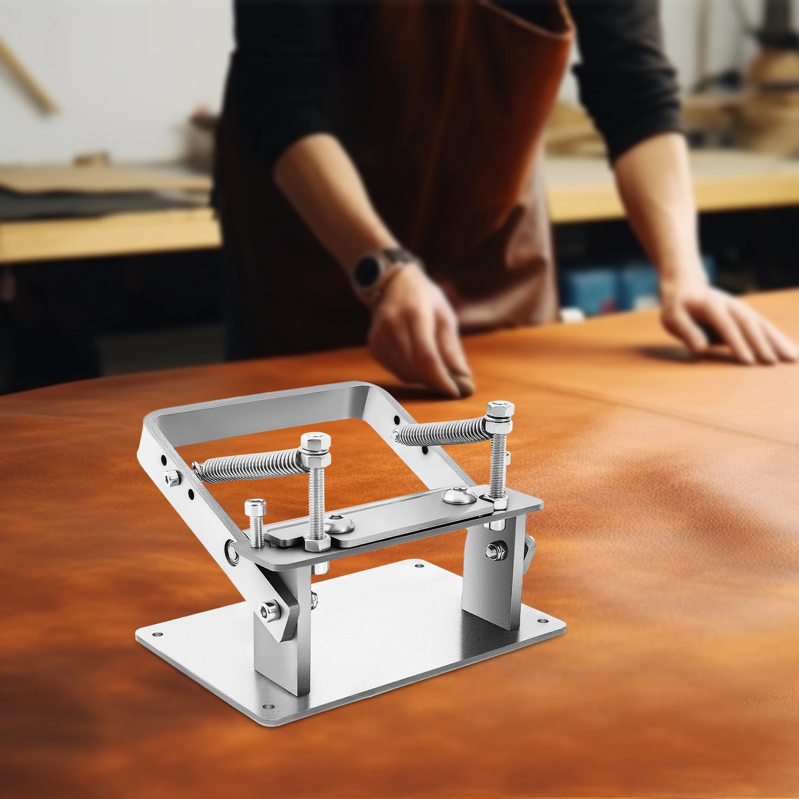 

Ручная машина для раскатки кожи, регулируемая толщина обрезки, ширина резки 9 см, инструмент для разделения кожи