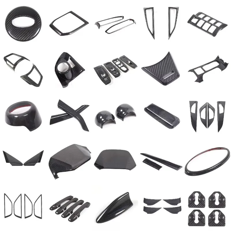 For Subaru WRX 2022-2025 Real Carbon Fiber Car Center Control Gear Frame Armrest Box Glass Lift Frame Cover Sticker  Accessories