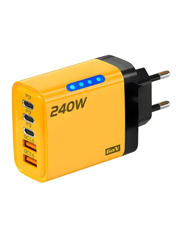 5 Ports USB C PD Charger Quick Charge 3.0 Type C USB Phone Chargers Fast Charging Adapter For iPhone 16 15 Samsung Xiaomi Huawei