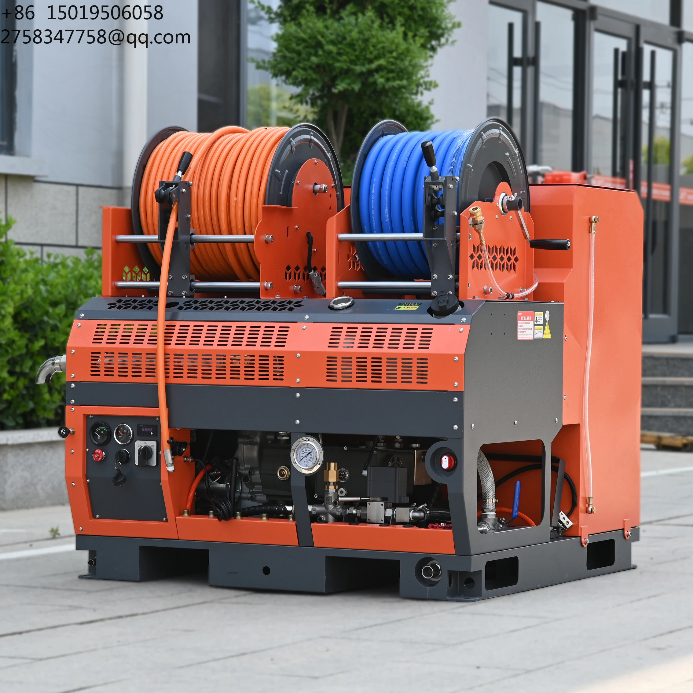 Warrior  4000psi 300bar 8gpm Sewer Unblocking Sewer Jetting Machine for Cleaning Sewage High Pressure Water Jet Drain Jetter