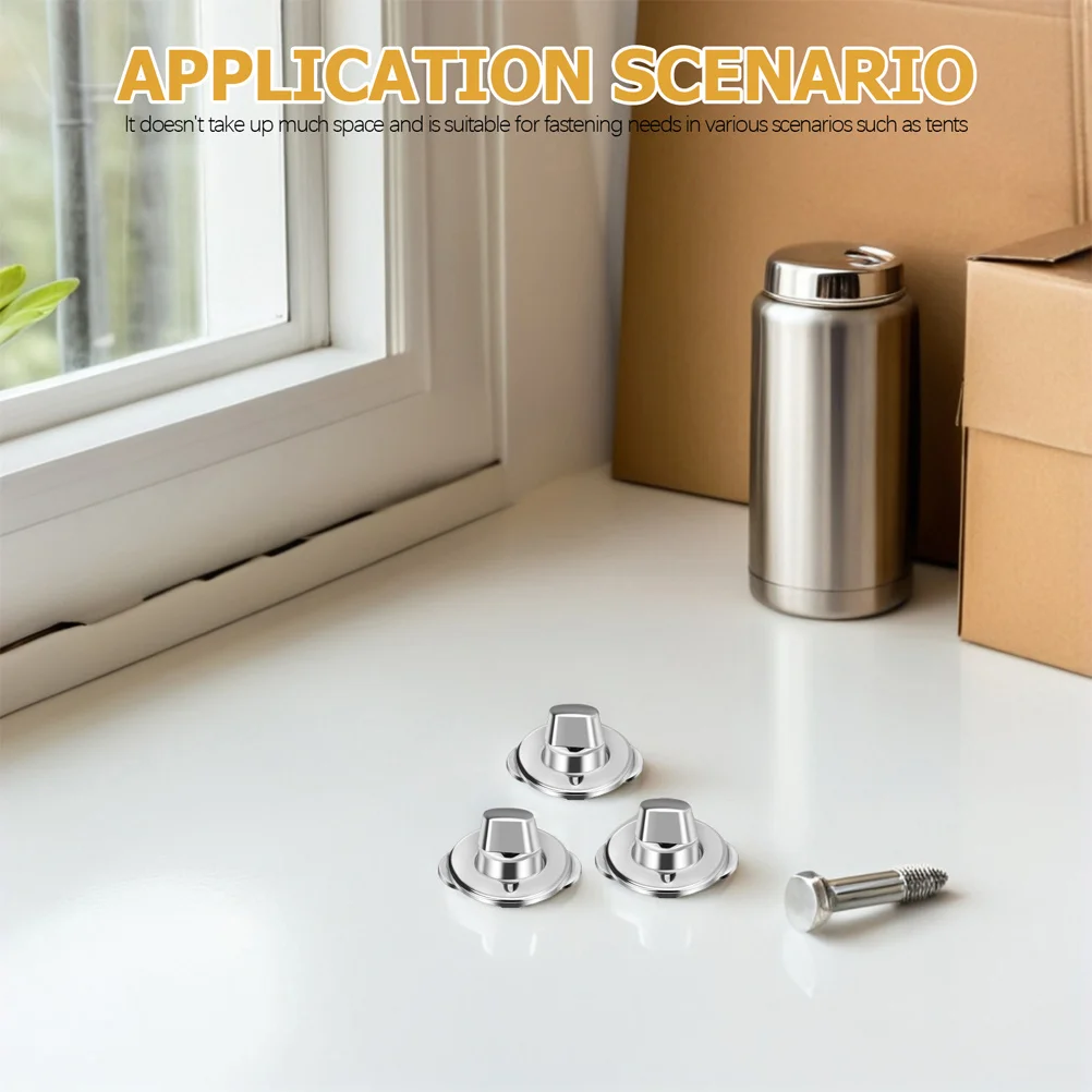 

40Set Turn Lock Fasteners Secure Lock Metal Canvas Fastener Eyelet Stud Mounting Screws Marine Rv Outdoor Snap Button Kit