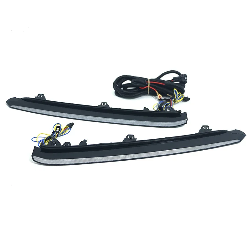 2 قطعة تدفق الأصفر بدوره إشارة مقاوم للماء ABS سيارة DRL مصباح LED النهار تشغيل ضوء لمازدا 6 Atenza 2020 2021 #4