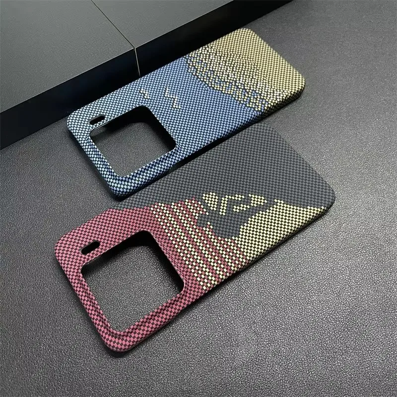 

Phone case Protective Back Cover For Xiaomi Mi 15 Ultra Case Hard PC carbon fibre grain Thin Cases For Xiaomi Mi 15 14 13 Ultra