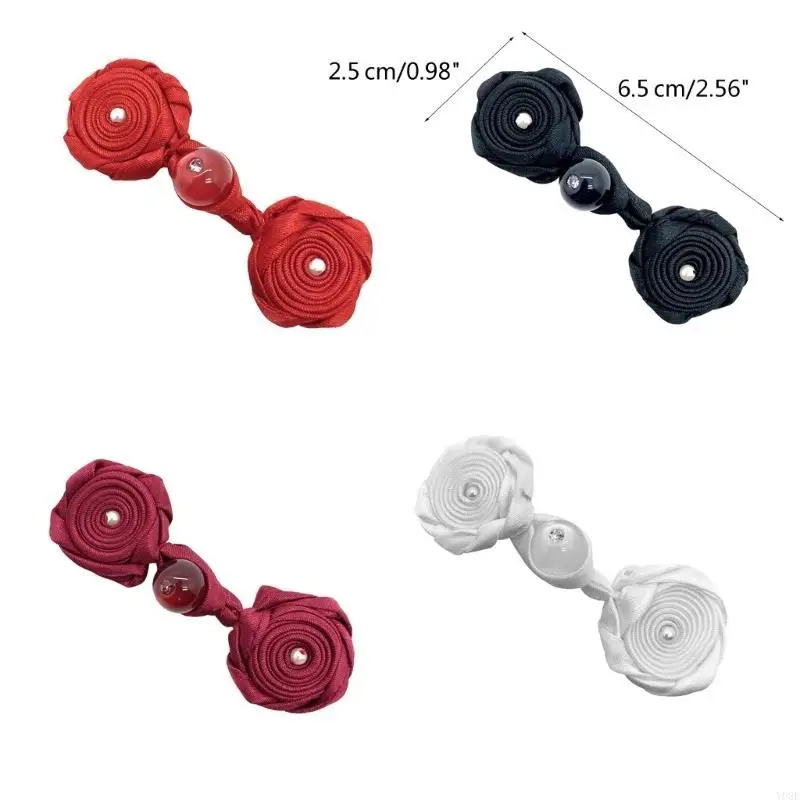 Chinese Suit Beads Cheongsam Buttons Knot Fastener Closures DIY Buckle Y08E