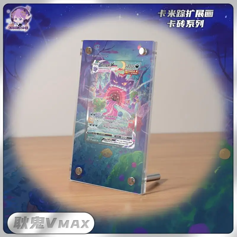 2025 neue Pokemon Display Stand Mew Magikarp Akari Cynthia Miriam EX Acryl Karte Ziegel Foto Rahmen PTCG Geschenk Spielzeug Ohne Karte