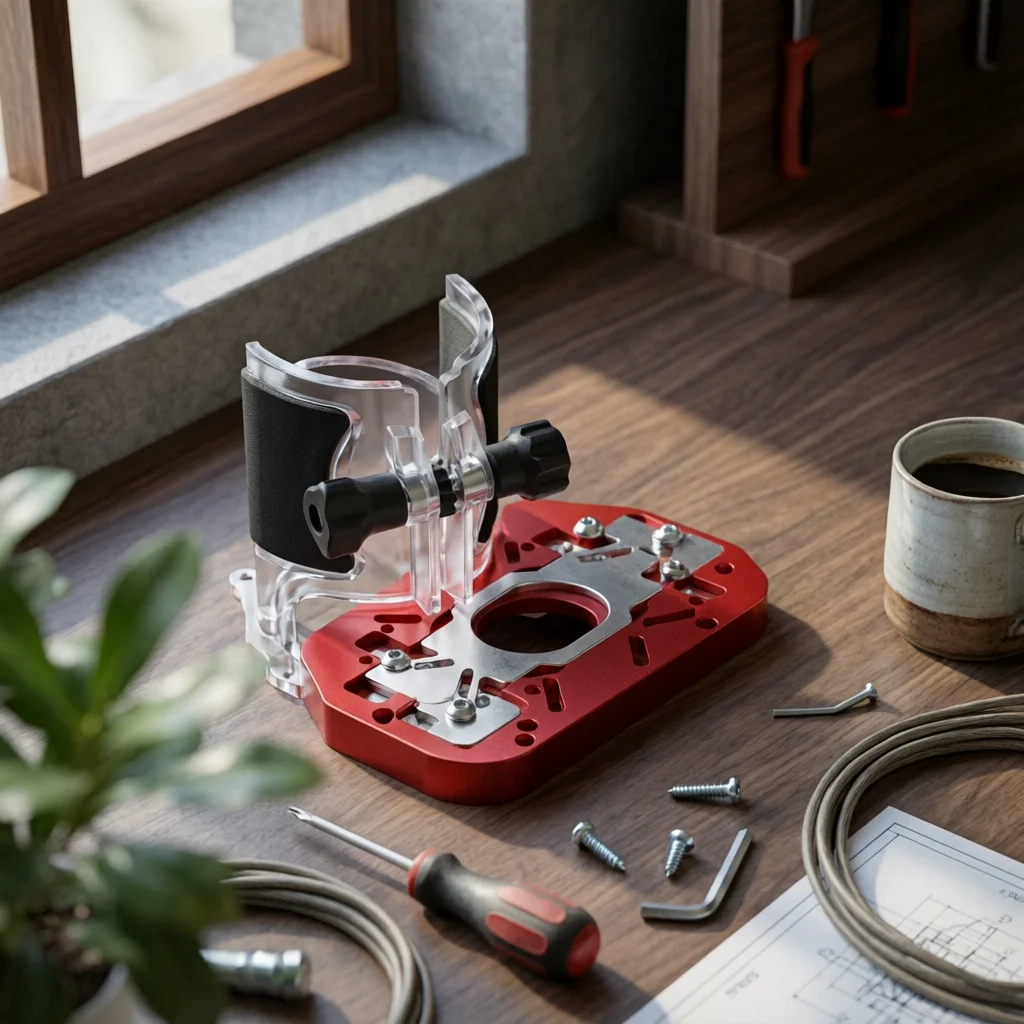 base-per-router-con-righello-di-posizionamento-stencil-di-precisione-per-taglio-circolare-stencil-per-fresatura-circolare-strumento-stabile-e-robusto-per-falegnami