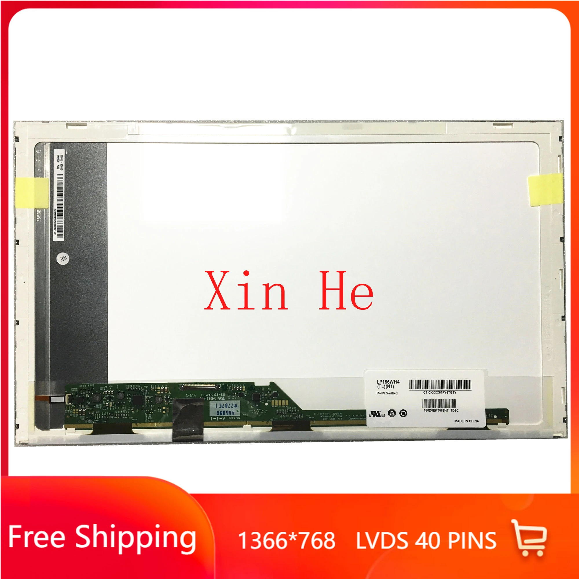 

LP156WH4-TLN1 fit LP156WH4-TLA1 TLAB TLAC LTN156AT03 LTN156AT05 LTN156AT16 LTN156AT24 Laptop LCD Screen 1366*768 40 Pins