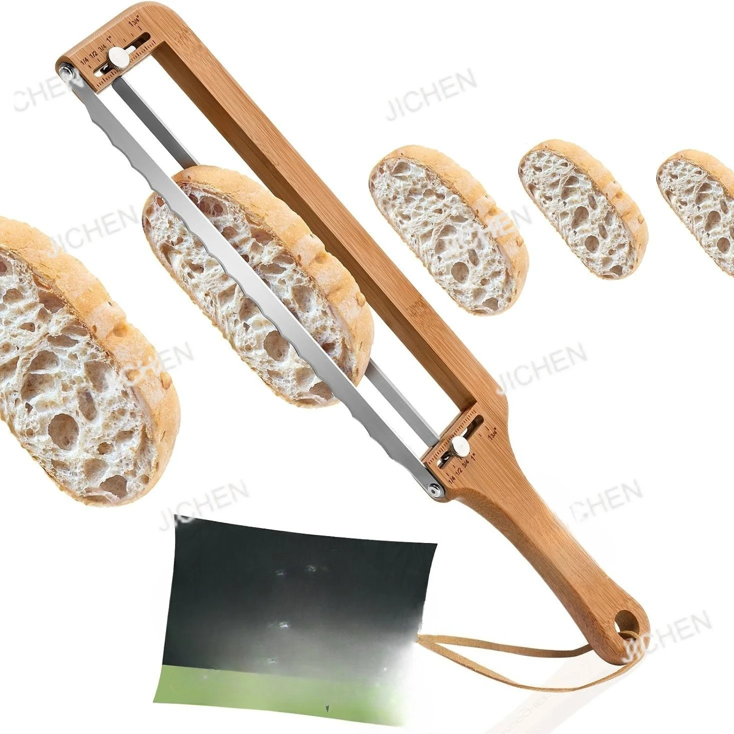 

Регулируемая нож для нарезки хлеба, подходящая для домашнего хлеба, нож для приготовления кислоты.