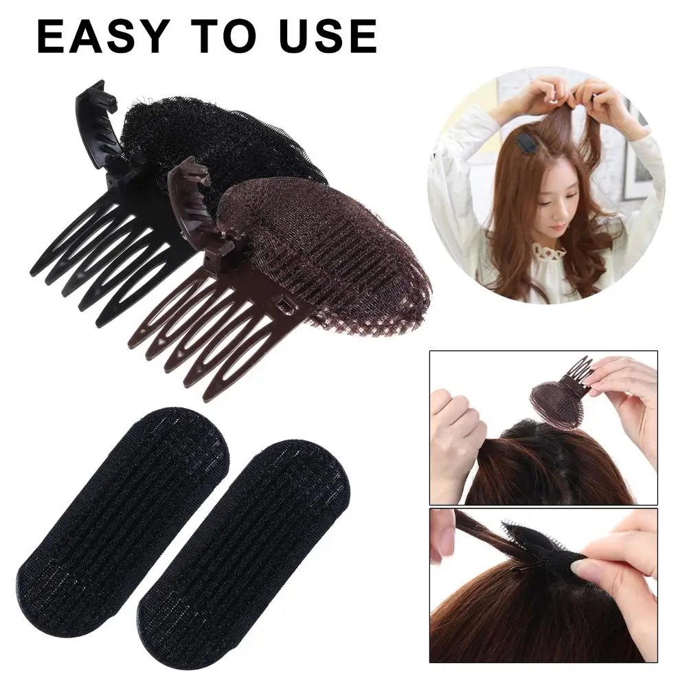 1/4pcs Hot Princess Styling Lady Girl Puff Hair Head Cushion Bump it Up Fluffy Volume Hair Base